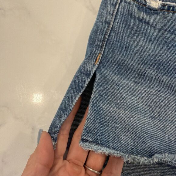 Rag & Bone Boyfriend Cut-Off Denim Shorts 29 Side Slits - Picture 4 of 7